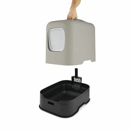 Hooded Cat Litter Box with Scoop