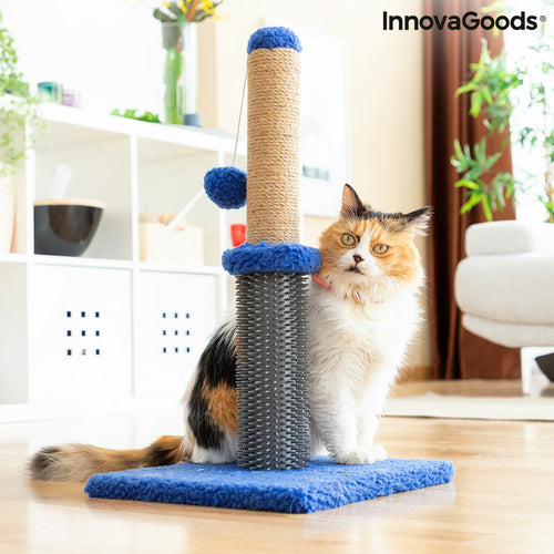 Title "Cat Scratching Post with Massage Base & Hanging Ball