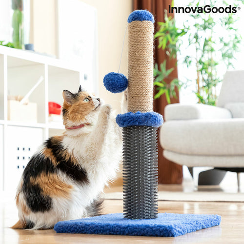 Title "Cat Scratching Post with Massage Base & Hanging Ball