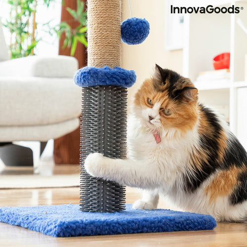 Title "Cat Scratching Post with Massage Base & Hanging Ball