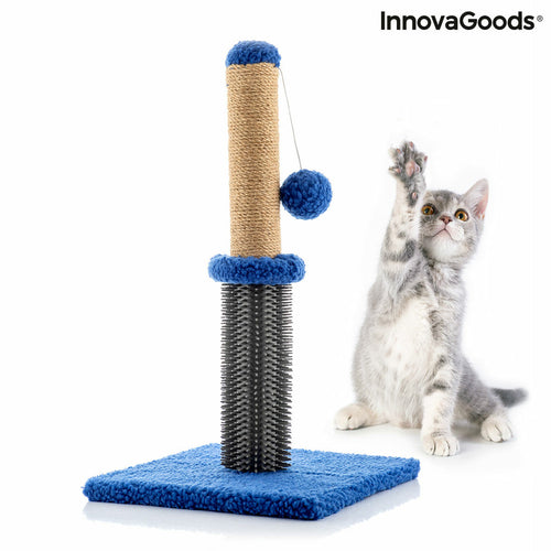 Title "Cat Scratching Post with Massage Base & Hanging Ball