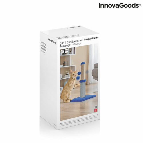 Title "Cat Scratching Post with Massage Base & Hanging Ball