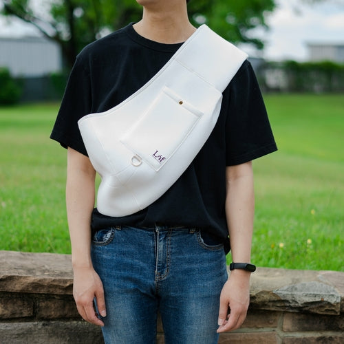 Neoprene Pet Sling Carrier with Pocket & Bag Holder