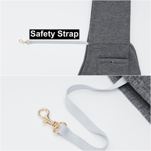 Neoprene Pet Sling Carrier with Pocket & Bag Holder