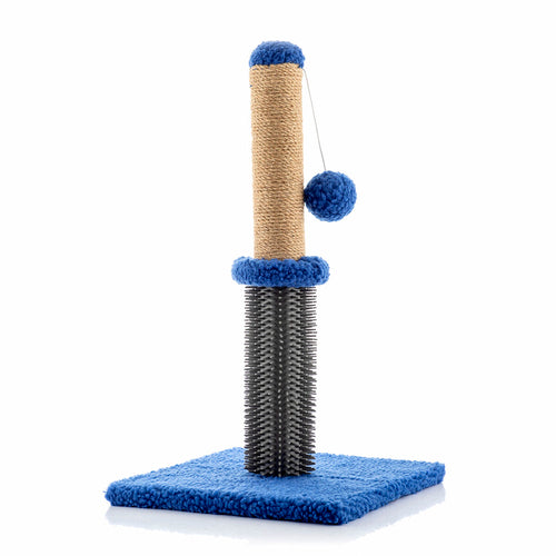 Title "Cat Scratching Post with Massage Base & Hanging Ball