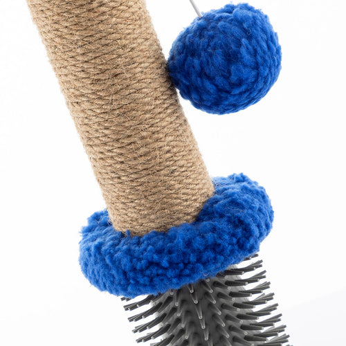 Title "Cat Scratching Post with Massage Base & Hanging Ball