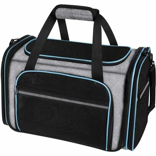 Structured Pet Travel Carrier Bag for Cats & Dogs