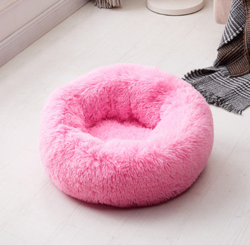 Calming Donut Bed – Ultra Soft Plush Pet Bed