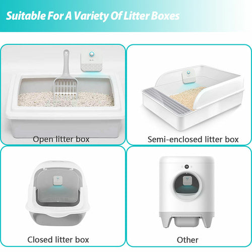 Smart Cat Litter Box Odor Purifier – Ultra Quiet Air Cleaner