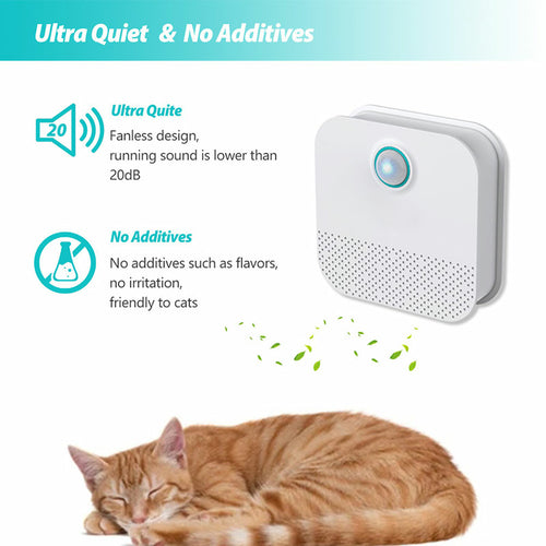 Smart Cat Litter Box Odor Purifier – Ultra Quiet Air Cleaner