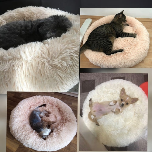 Calming Donut Bed – Ultra Soft Plush Pet Bed